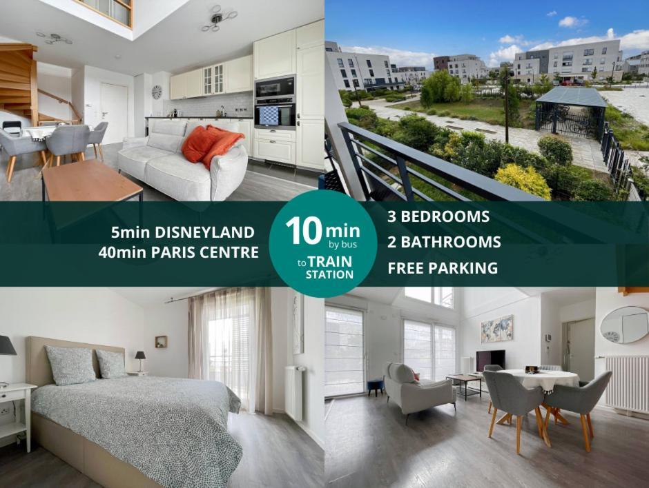 Le Colisee - Appartement Duplex Pour 6 A Disneyland Paris มองต์เตฮวา ภายนอก รูปภาพ
